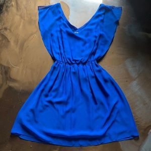 Gianni Bini blue dress slit in the back